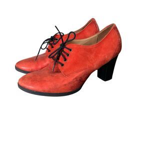 Embassy London Ankle Boots Leather Suede Metallic Size 7/37 Lace-up Shoes Oxford